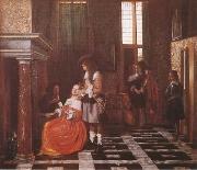 Pieter de Hooch The Card-Players (mk08) oil painting picture wholesale